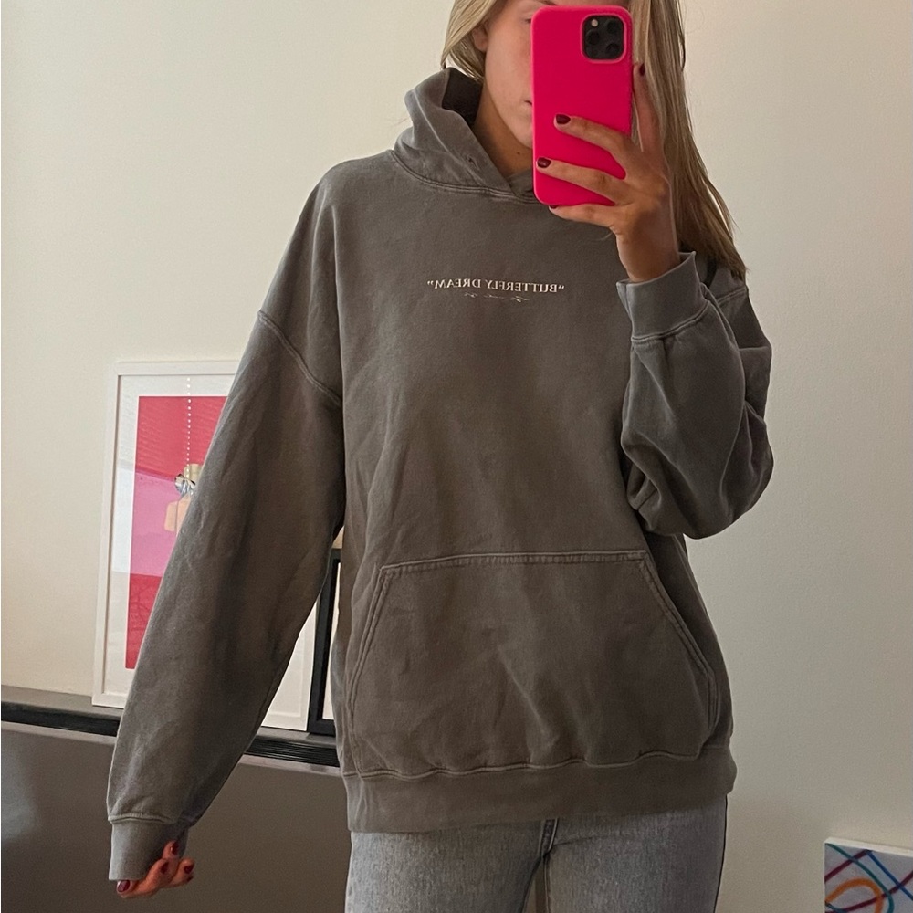 Butterfly Dreams Oversized Graphic Hoodie